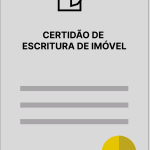 CERTIDÃO DE ESCRITURA DE IMÓVEL