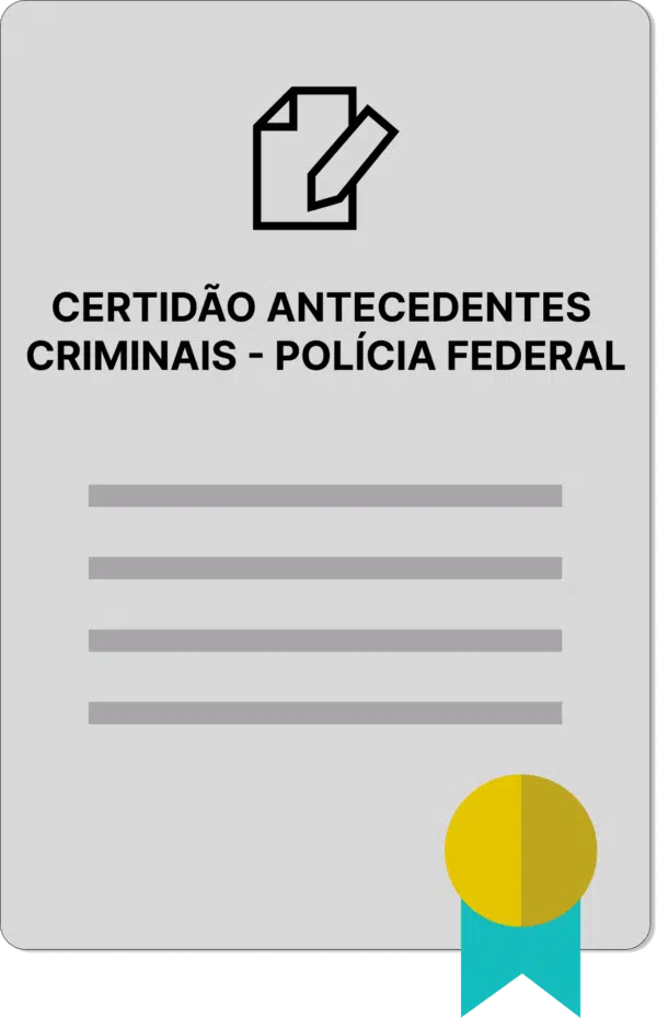 CERTIDÃO ANTECEDENTES CRIMINAIS - POLÍCIA FEDERAL - Imagem 1
