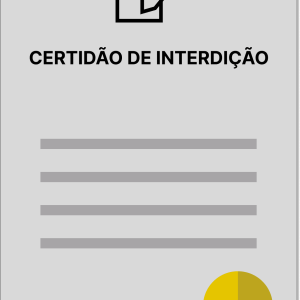 CERTIDÃO DE INTERDIÇÃO