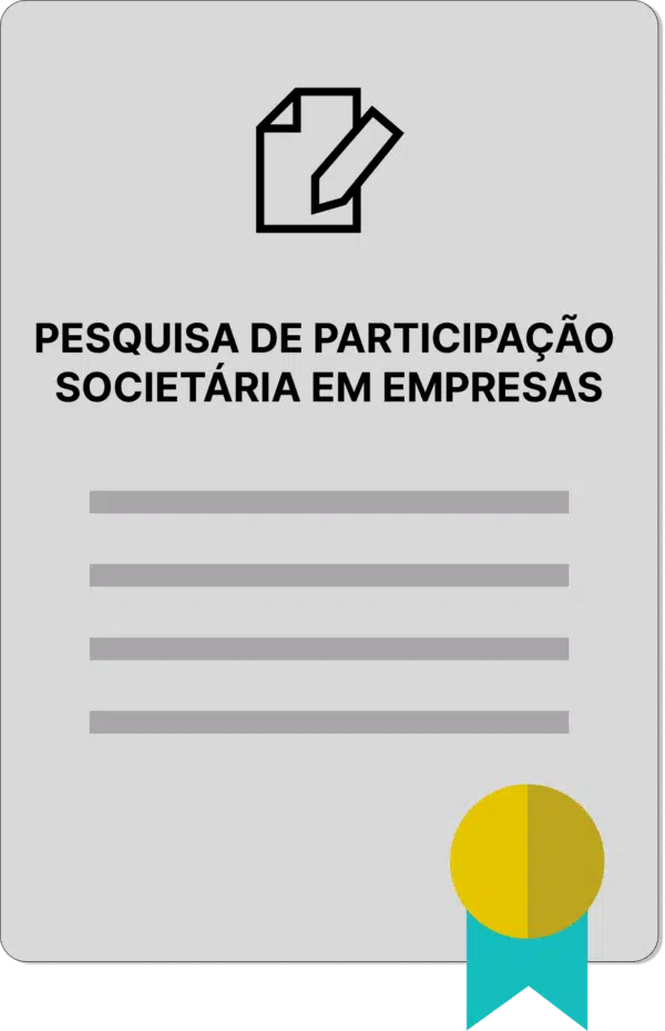 PESQUISA DE PARTICIPAÇÃO SOCIETÁRIA EM EMPRESAS - Imagem 1
