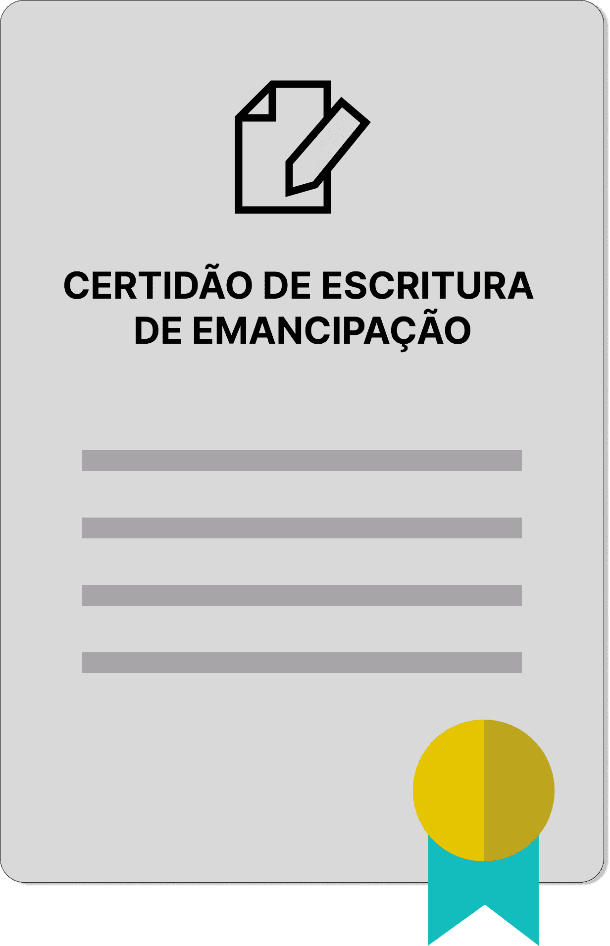Group 39967 CERTIDÃO DE ESCRITURA DE EMANCIPAÇÃO - Imagem 1