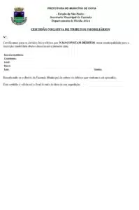 demonstrar a certidão